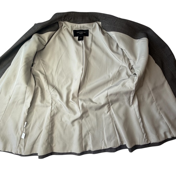 Ann Taylor Plaid One-Button Blazer Career Wear Office Professional Jacket 10 P - Picture 3 of 14